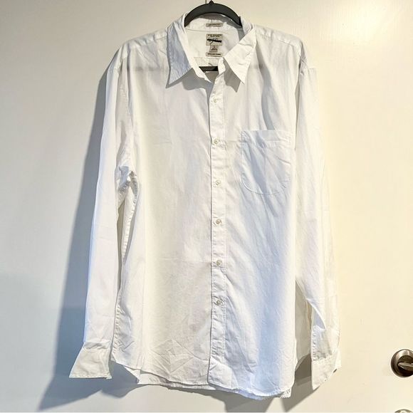 NEW J. Crew Relaxed Secret Wash Organic Cotton Poplin Button Down Shirt in White - Picture 2 of 5